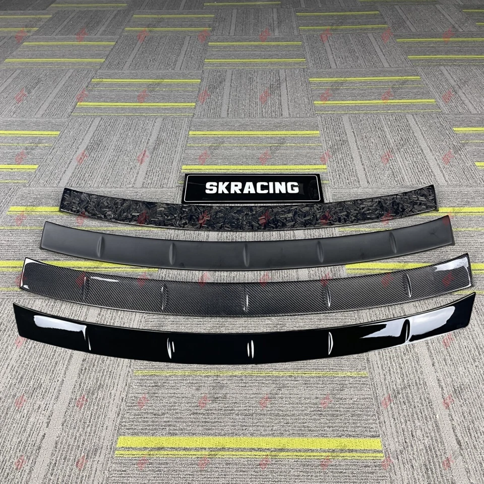 Alerón de techo trasero negro brillante/fibra de carbono para Cadillac CT6 2019-20 Foto 2 de 4