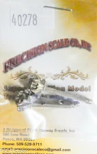 Precision Scale O #40278 Couplers, Slotted Knuckles, Dummy (Brass Castings)