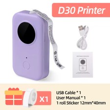 Phomemo Label Maker Machine with Tape D30 Bluetooth Thermal Mini Label Printer