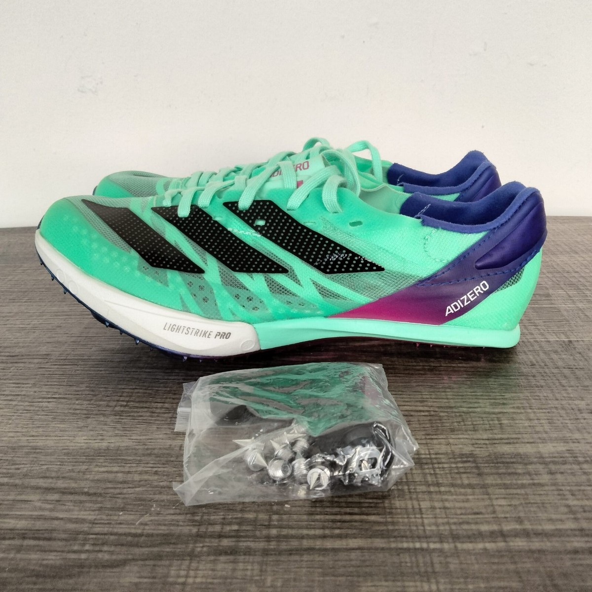 adidas Adizero Prime SP2 Pulse Mint Lucid Blue Sprint Spikes adidas Adizero Prime SP2 Pulse Mint Lucid Blue Sprint Spikes