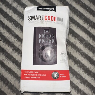 Kwikset Smartcode 913 Contemporary Electronic Deadbolt Featuring 
