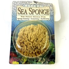 Hydra Sponge Co Natural Sea Sponge Paint Texture Tool 4" diameter NEW NIP