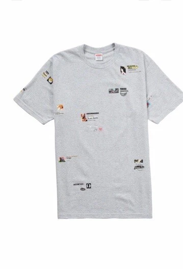 T shirt Supreme Upset. T shirt neuf authentique « Upset ». gris frêne taille XL