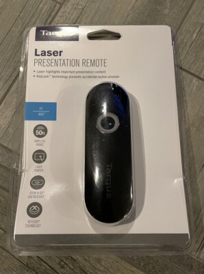 Targus Laser Presentation Remote with Key Lock Technology to Lock Non-Essential 