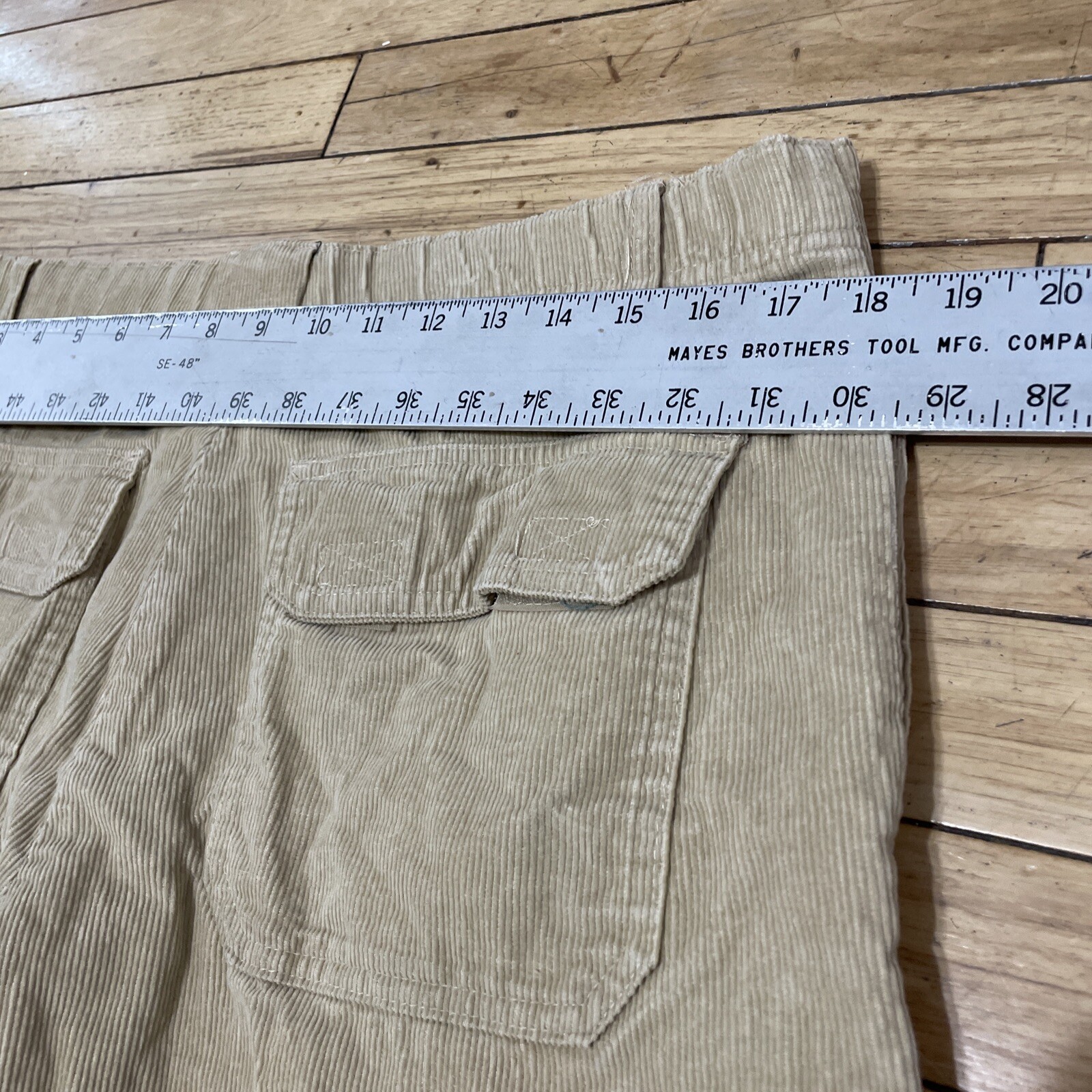 SCANDIA WOODS Corduroy Pants Men 34M Brown Western Preppy Cords Retro 90s 35x27