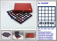 Holz-Kassetten-Champagnerdeckel-Elegance  3 blaue Tableaus 6330-SP LOOK 15898