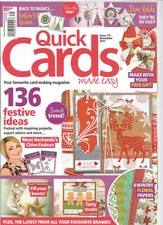QUICK CARDS MADE EASY MAGAZINE ISSUE 171 NOVEMBER 2017 MAGAZINE ONLY NO GIFTS