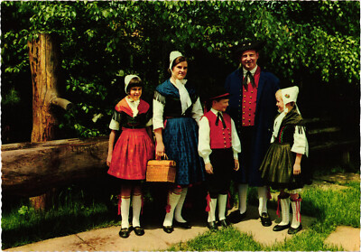 Odenwalder Germany Traditional Attire Clothing Postcard Unposted