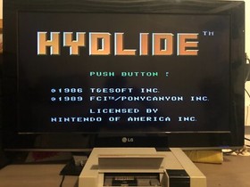 Hydlide (Nintendo Entertainment System, NES, 1989) With Manual