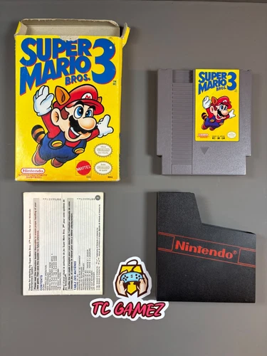 Super Mario Bros 3 Nintendo NES Complete Boxed Box with Manual READ