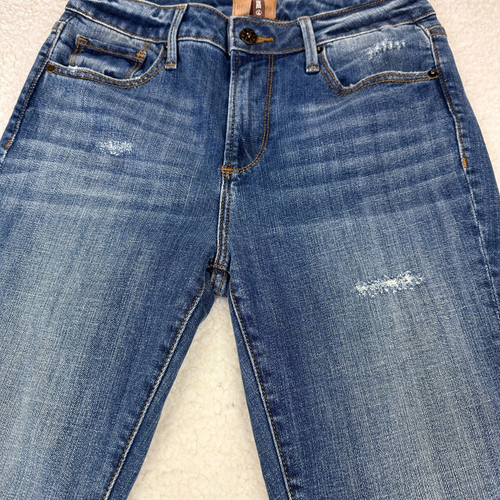 Driftwood Audrey High Rise Jeans Women’s Size 26x30 Light Distressing - Picture 7 of 13