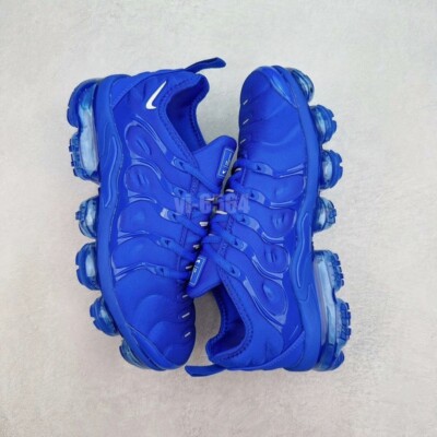 Men sizes/Nike Air VaporMax Plus TN Triple Blue casual comfortable men's shoe