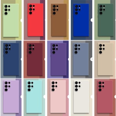 Flüssig Silikon Hülle Für Samsung Galaxy S26 S25 S24 S23 Ultra S21 FE Handy Case