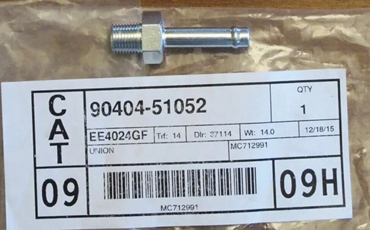 TOYOTA GENUINE 90404 - 51052 UNION FOR REAR AXLE BREATHER HOUSE | eBay