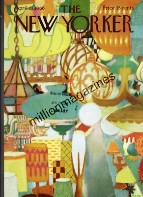 1966 New Yorker April 23 - Shopping for Lamps - Charles Martin - 200 pgs