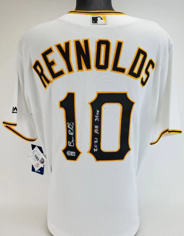 Bryan Reynolds Autographed Signed Pittsburgh Pirates Majestic Jersey  (Beckett)