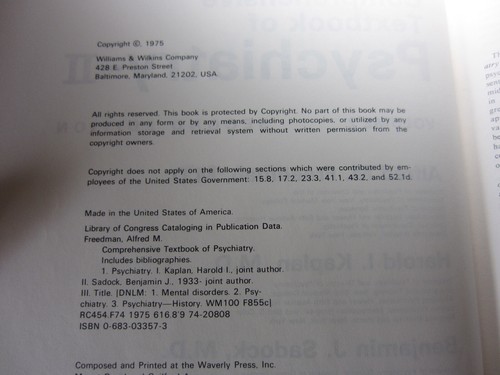 Comprehensive Textbook of Psychiatry by Freedman et al. 2d edn (1975) 2 Vol. Set - Picture 18 of 24