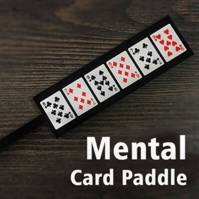 Magician's Mental Card Vanishing Paddle Gimmick Illusion Effect for Magic Tricks