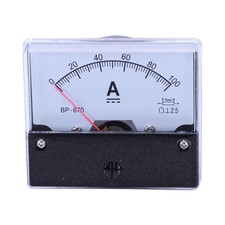 5X (DC 100A Panel Analógico Amperios Pagadores de Corriente Amperímetro Medidor -676017-