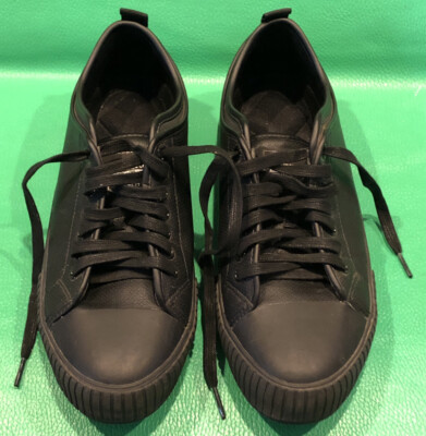 Levis Men's 9 Sneakers Low Top Court Black MonoChrome Vegan Synthetic Leather