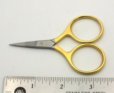 3.25 Fly Tying Scissors Straight Gold Handle ...