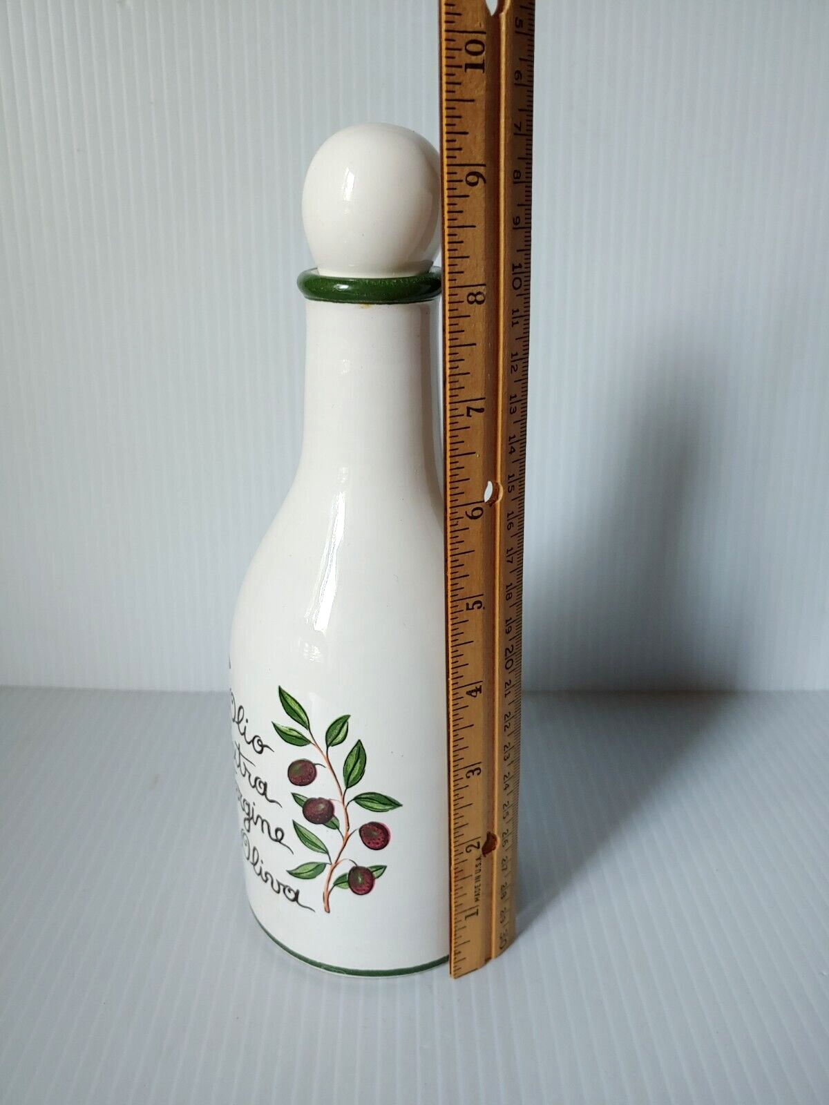 Oleificio Ranieri Extra Virgin Olive Oil Bottle Decanter Ceramic 