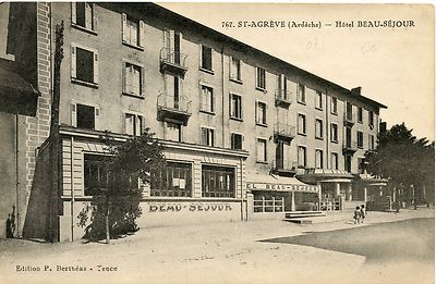 POSTCARD / ARDECHE SAINT AGREVE HOTEL BEAU SEJOUR