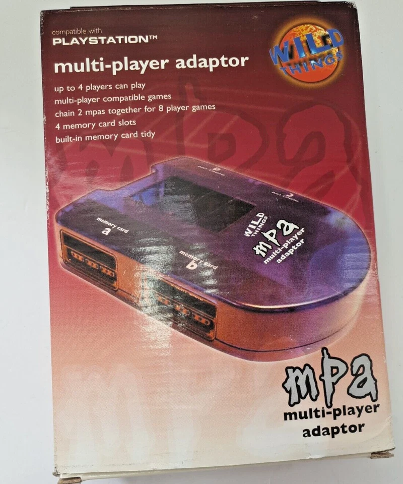 Wild Things MPA Multi Player Adapter Playstation 1 Compatible With 8 Play BOXED - Image 3 of 4