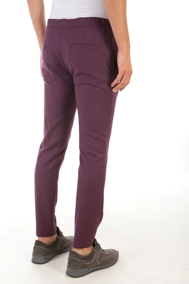 Pantaloni Daniele Alessandrini Jeans Trouser Uomo Bordeaux P3296N7433605 14 Foto 4 de 4