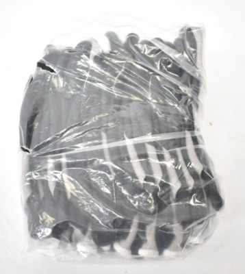 Lot of 12 Pairs Radnor Large Rubber Palm Coating Finish Work Gloves Black/Gray