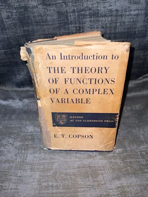 Eine Einführung in die Funktionstheorie einer komplexen variablen Copson DJ 1960