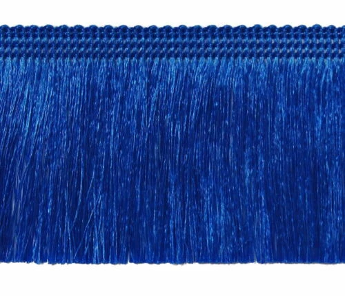 Blaue Fransenborte zum Annähen