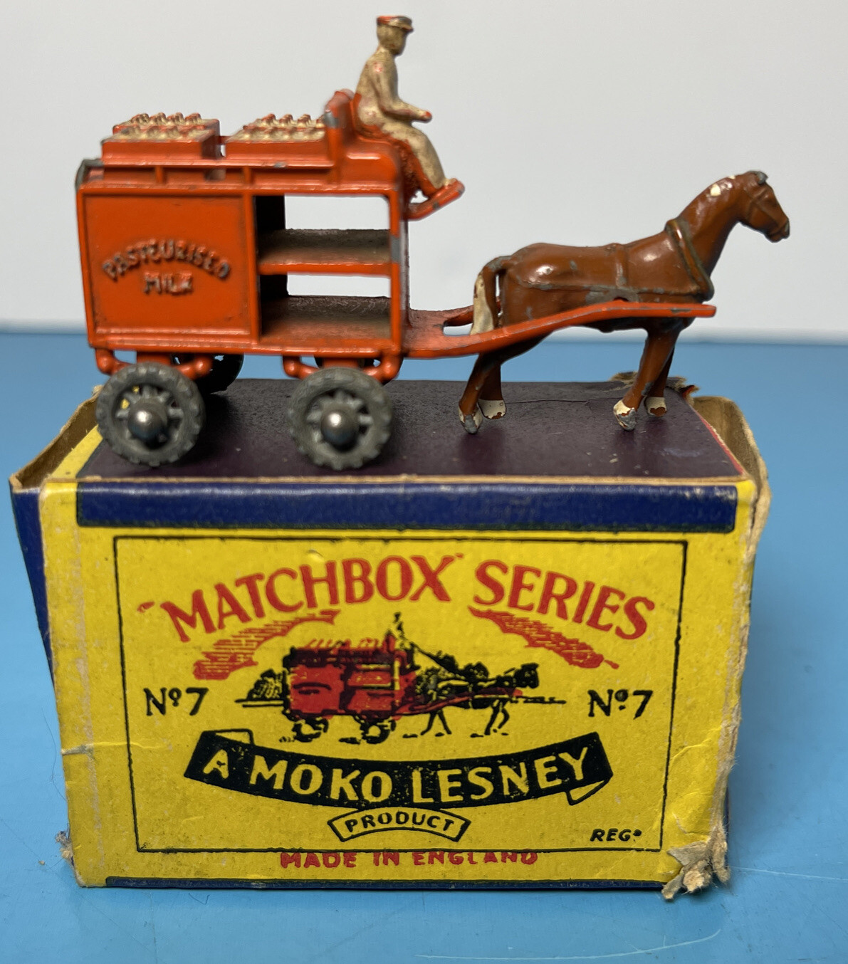 Matchbox 7a, Horse Drawn Milk Float - Free Price Guide & Review