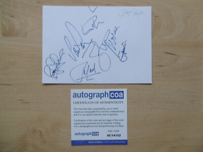 Deep Purple ''Jon Lord'' Original Autogramme signed 10x15 cm Karteikarte ACOA