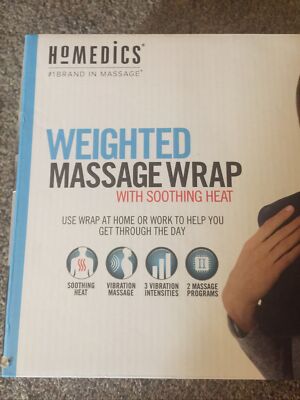 Homedics 3.3LBS Weighted Massage Wrap Soothing Heat Vibration Massage Home/Work | eBay Homedics 3.3LBS Weighted Massage Wrap Soothing Heat Vibration Massage Home/Work | eBay