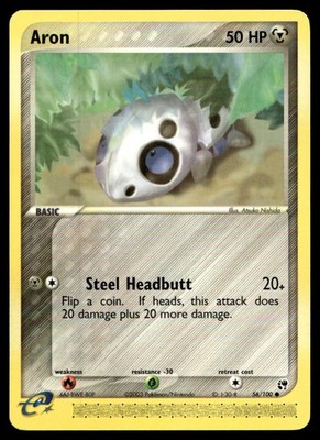 EX-NM Sandstorm Aron Common 56/100 2003 Pokemon TCG