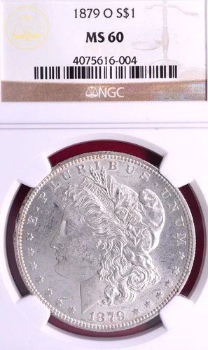 NGC MS-60! 1879-O MORGAN DOLLAR