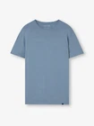 DEREK ROSE MENS T-SHIRT - LARGE - MICRO MODAL - RRP. £110 - BASEL STORM BLUE TOP