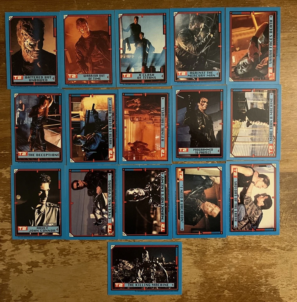 Terminator 2: Judgement Day 1991 Topps Complete Sticker Card Set #1-44 + Extras - Image 3 of 4