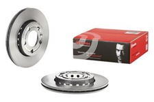 2x BREMBO Bremsscheibe PRIME LINE - UV Coated 09.8483.11 für SKODA VW FABIA FOX