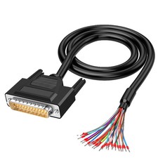 6.56Ft 24AWG DB25 Male RS232 25Pin Serial Extension Cable Gold Plated Connect