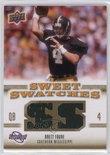 2010 Upper Deck NCAA Sweet Spot Sweet Swatches Brett Favre #SSW-7 HOF 4g8