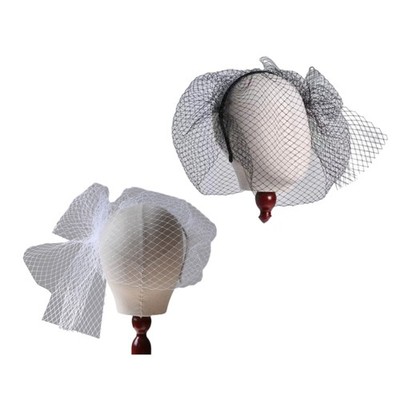 Face Covering Mesh Hairhoop Universal Wedding Veil Hairband for Bridal Shower