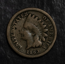 1863 United States of America Indian Head Cent   Lot 4333