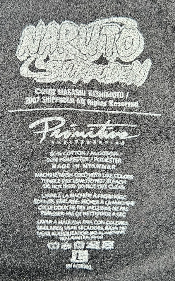 Men's Primitive x Naruto Shippuden Ichiraku Black Pullover Hoodie Size Large - Image 4 of 4