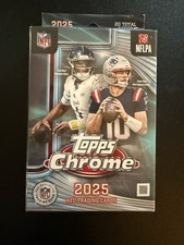 2025 TOPPS CHROME NFL FOOTBALL HANGER PACK/BOX (20 Cards) Brand New Sealed QTY