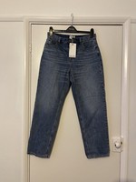 Button Fly Boyfriend Jean Light Blue Authentic Hush Size 10
