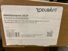 Duravit Brass 22" Cable Bathtub Drain in Chrome
