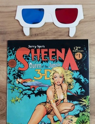 Sheena 3-D Special #1 ~ Dave Stevens Cover ~ 1985 Blackthorne Comics HIGH Grade!