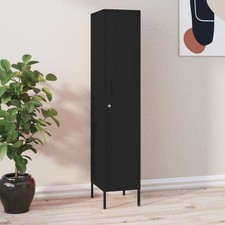Locker Cabinet Black 13.8"x18.1"x70.9" Steel
